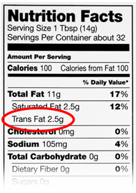 imagen etiquete nutrition facts